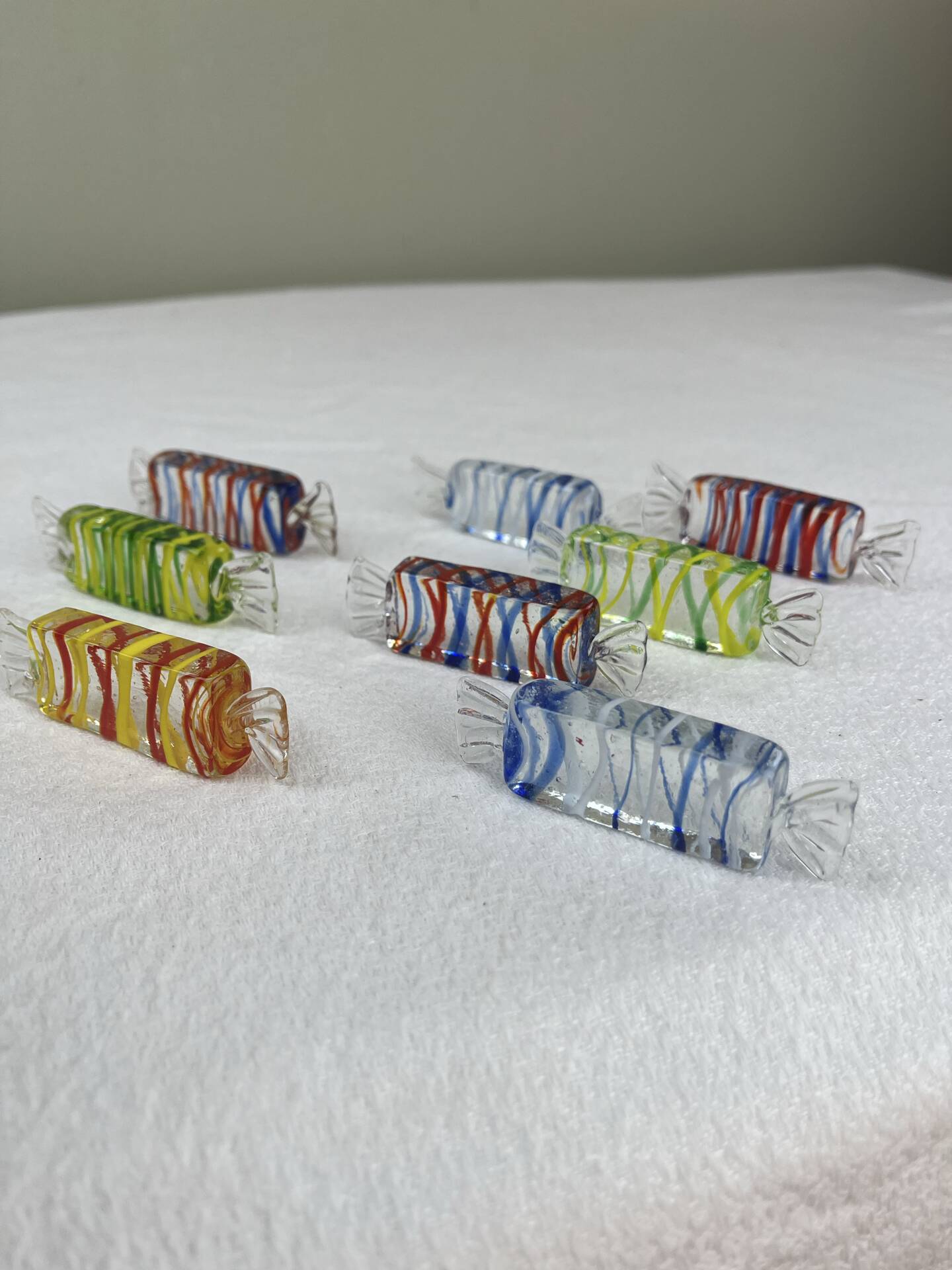 8 Murano knife rests