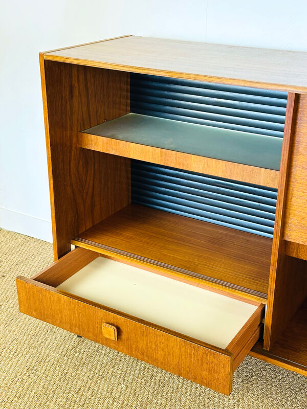 Enfilade scandinave haute en teck 1960