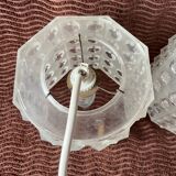 Pair of octagonal pendant lights from the 1970s
