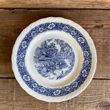 4 Staffordshire England “countryside” dinner plates