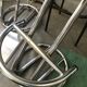 Vintage 80s green metal bar stool.