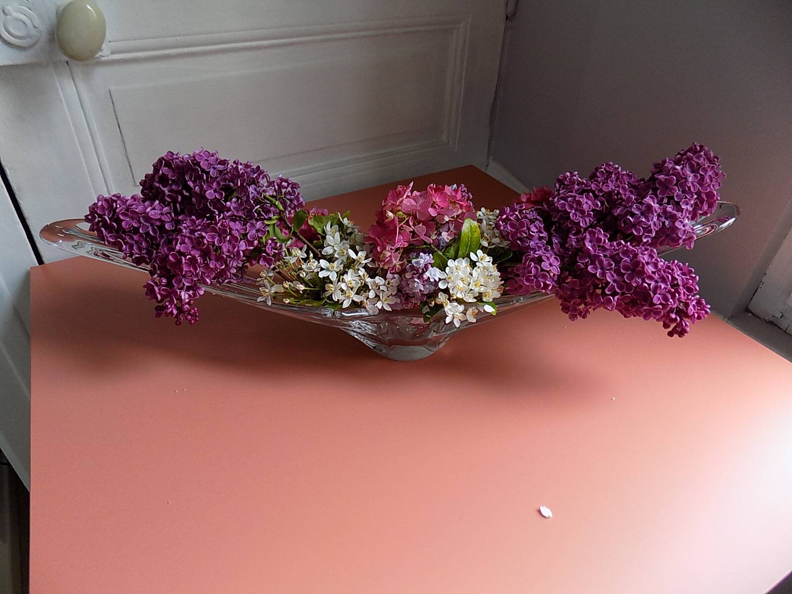 Art Vannes crystal fruit bowl