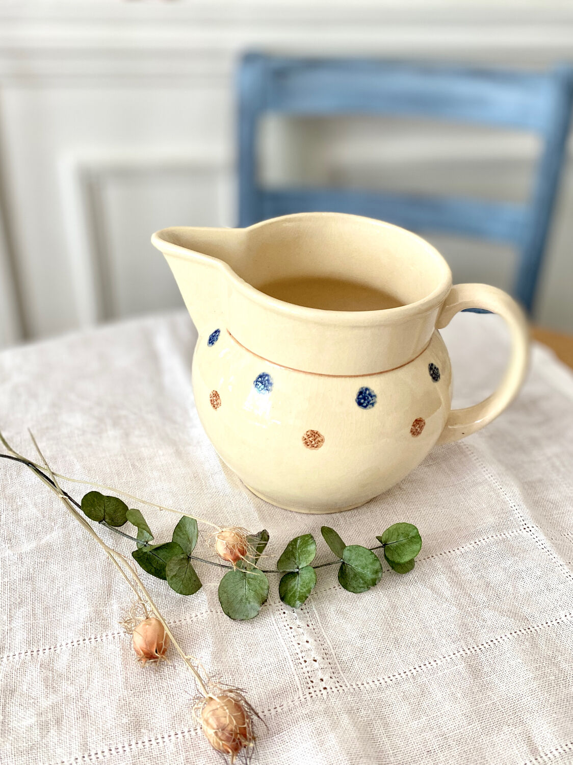 Set of 2 pitchers Sarreguemines