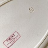 Oval dish Digoin Sarreguemines model "Margot"