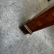 Cylinder desk with marquetry featuring a crosshatch design.