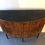 Furniture bar in vintage rattan
