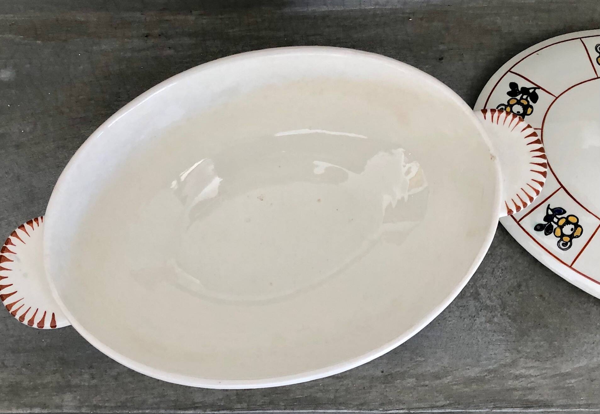 Iron Earth Vegetable Dish Salins Charbonnier 35 cm