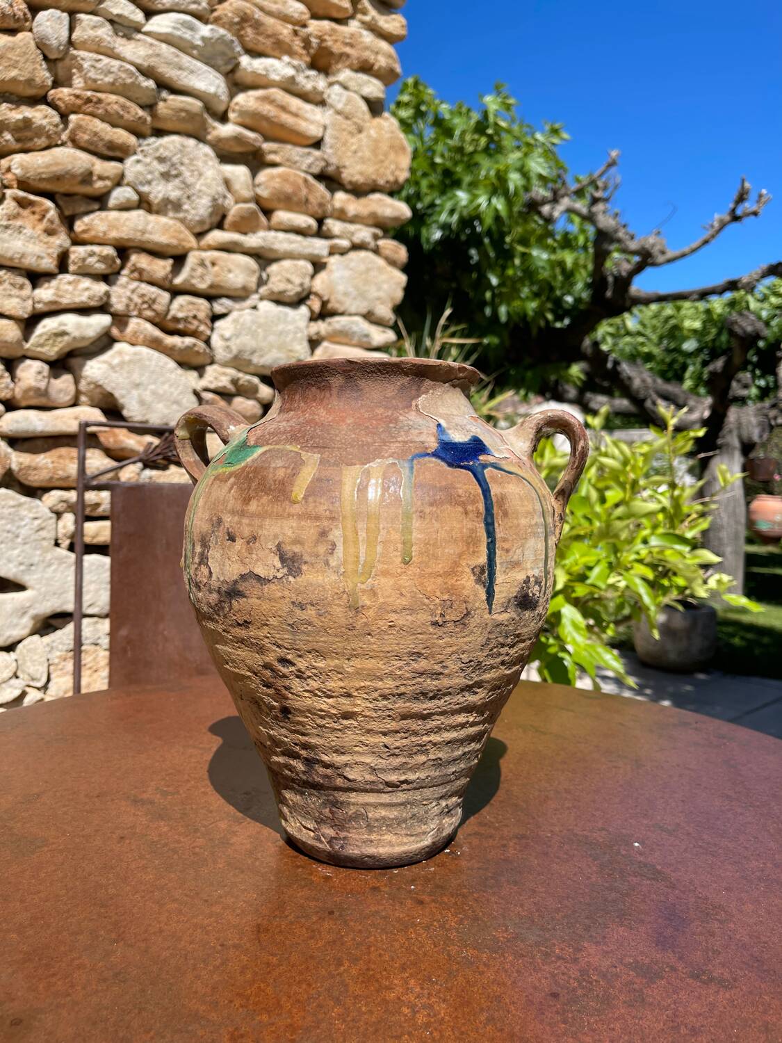 Terracotta pot jar