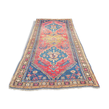 Tapis d'orient fait main de couloir caucasien ancien Kazak  3,09 x 1,52 m