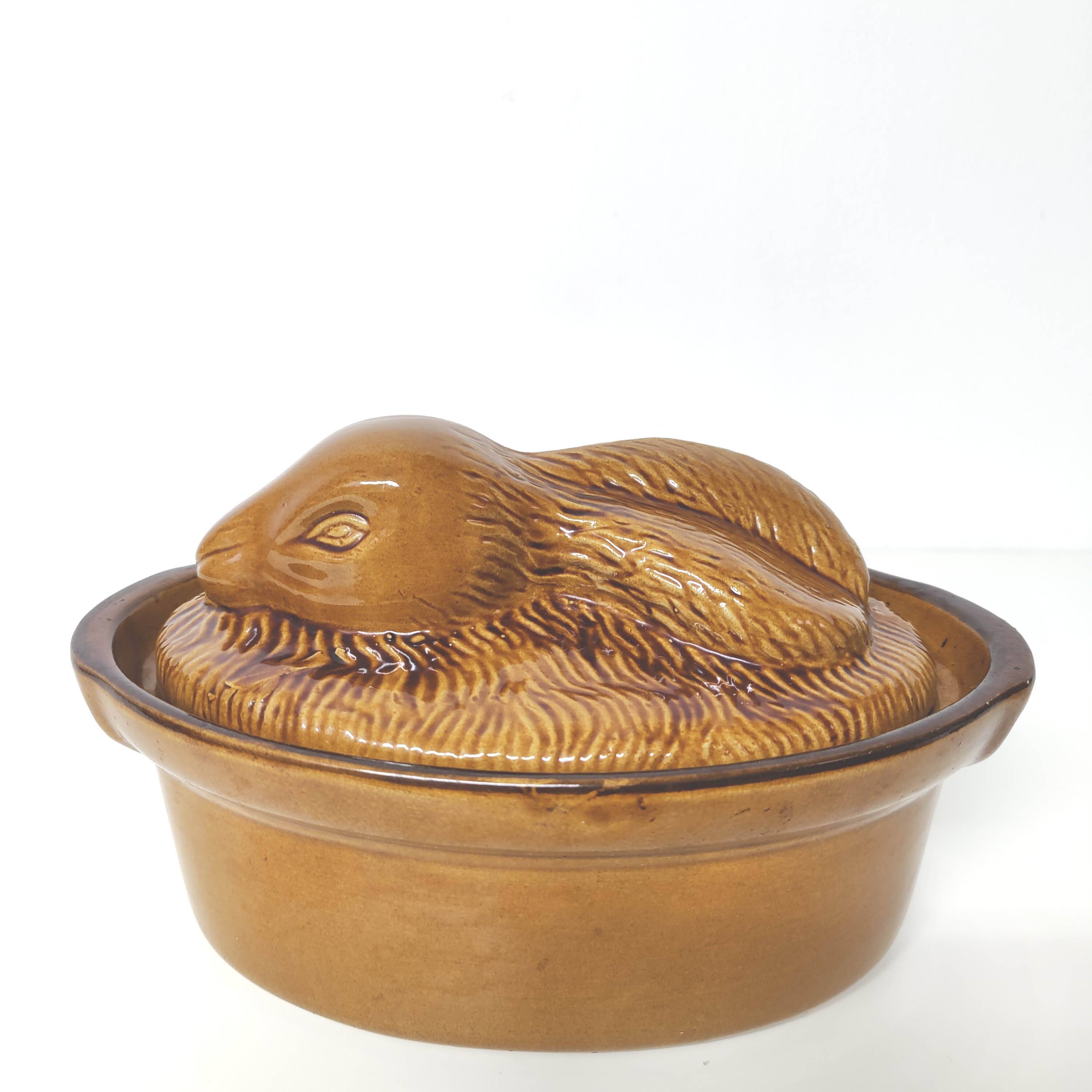 Rabbit ceramic terrine
