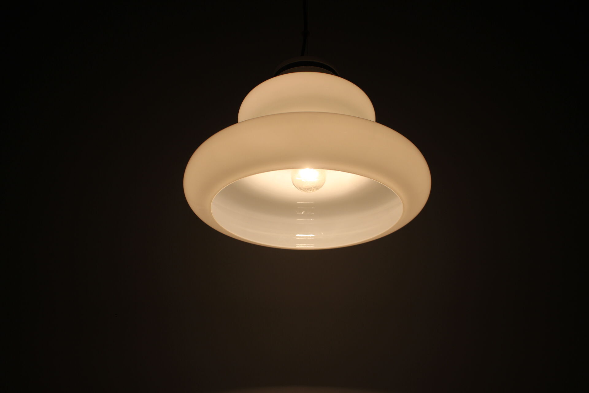 Midcentury Glass Pedant by Napako, 1960s