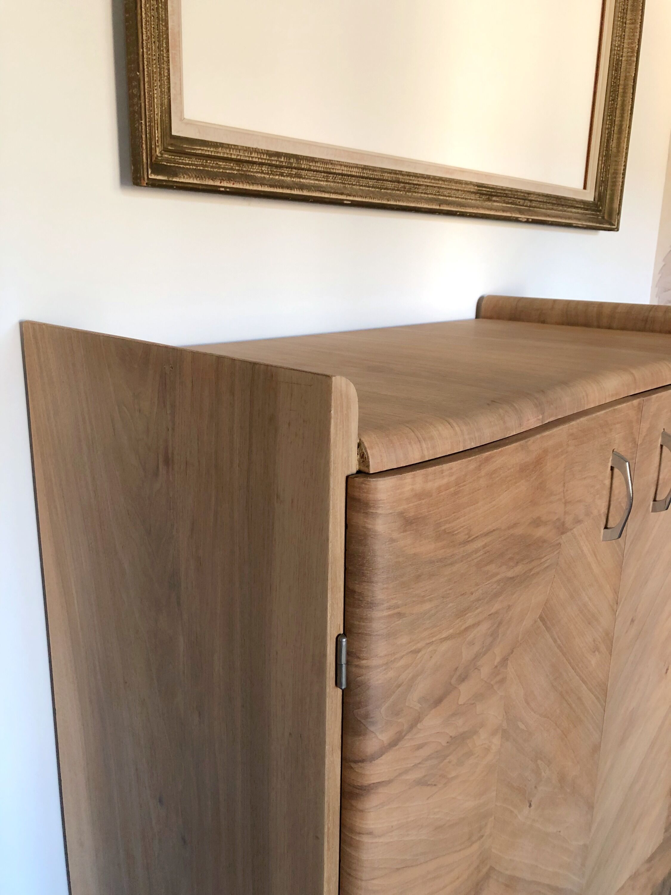 Furniture from the 30s/40s with elm magnifying glass veneer