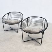 Set of two 1950's lounge chairs by Jean Louis Bonnant