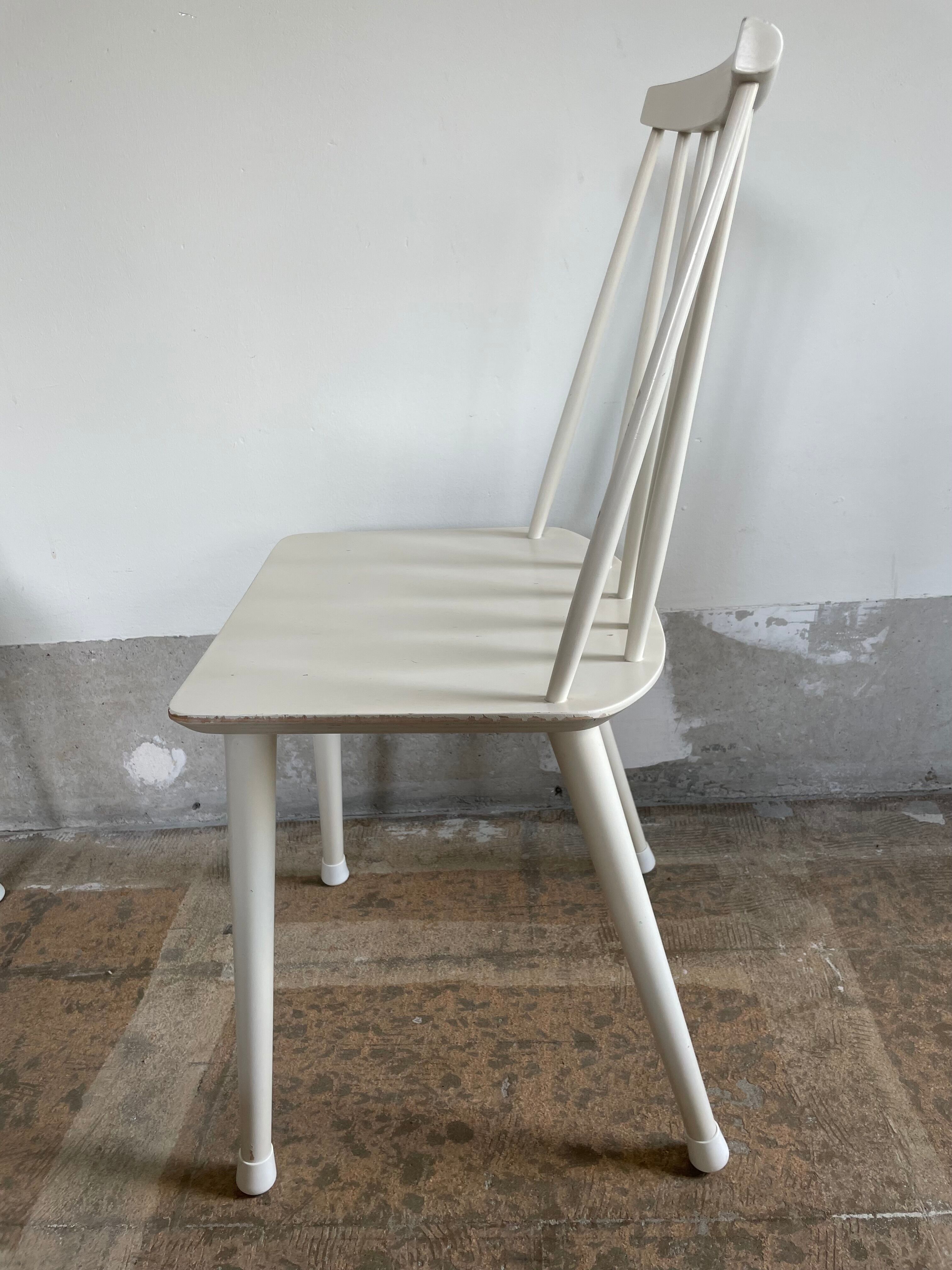 Two white, wooden Farstrup chairs, model 216