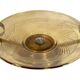 Art Deco bowl in smoked pressed glass and silver-plated metal, 30x8cm