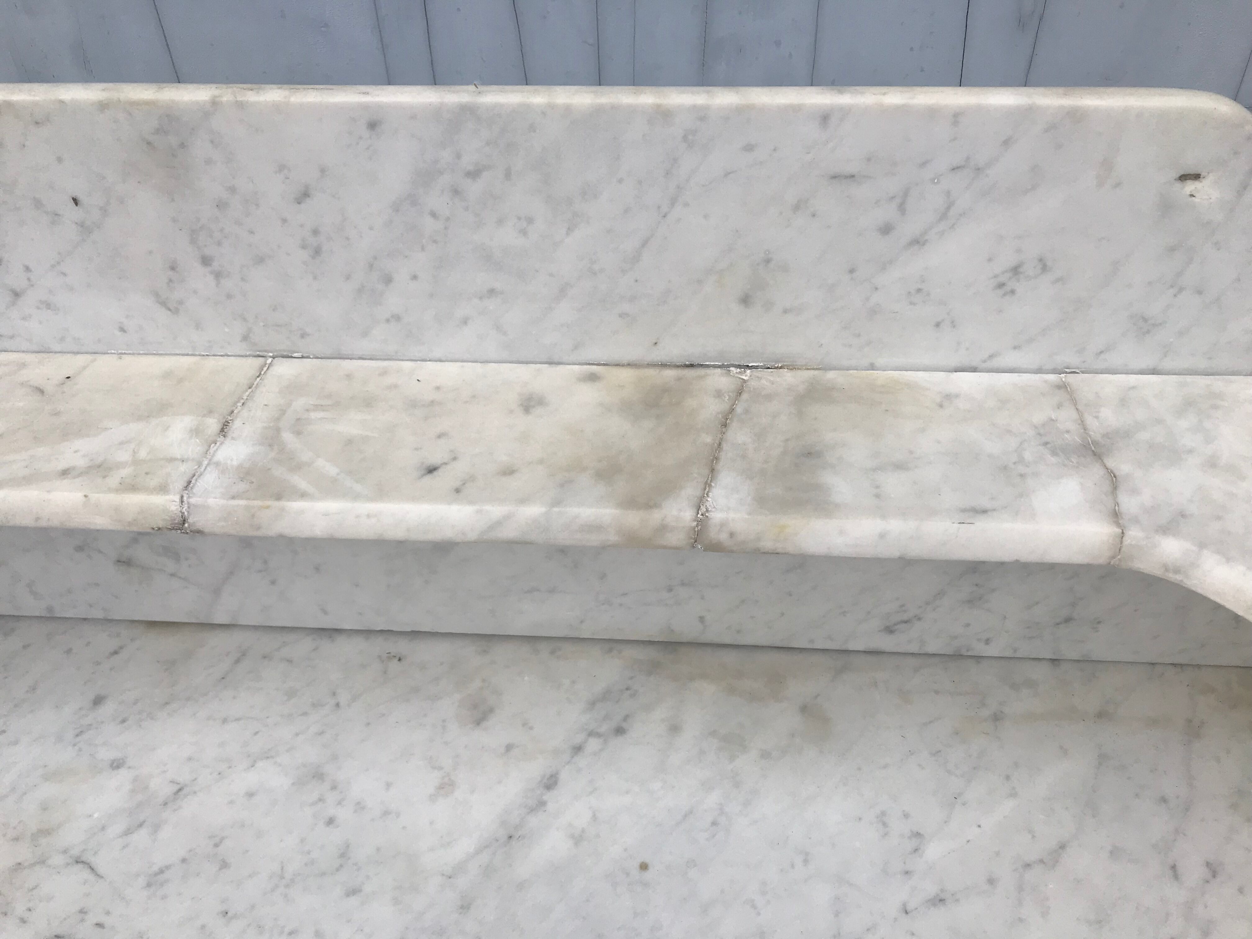 Dressing table Louis Philippe white marble