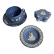 Wedgwood blue and white biscuit tea set