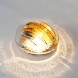 Large muranoglass flush mount light by AV Mazzega