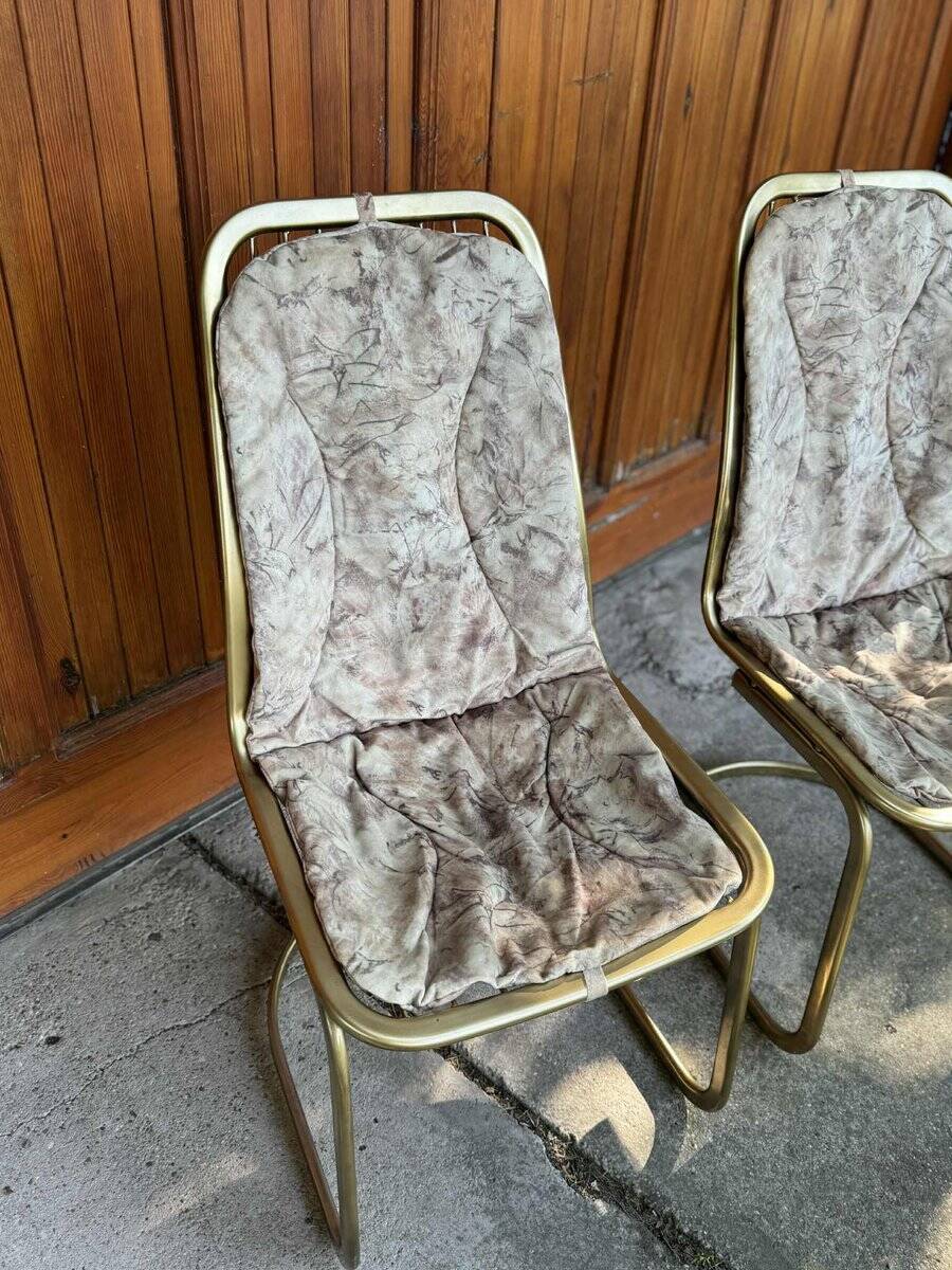 Italian dining chairs by Gastone Rinaldi, 1970s, set of 2
