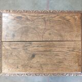 Bedside table carved in oak