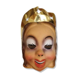 Masque de carnaval Reine-Sorcière en carton bouilli breveté SGDG