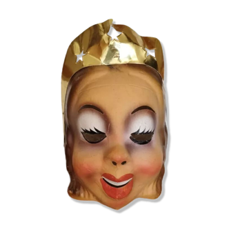Masque de carnaval Reine-Sorcière en carton bouilli breveté SGDG