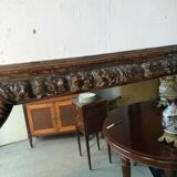 Mirror carved wooden frame late 17th century 137x70 cm