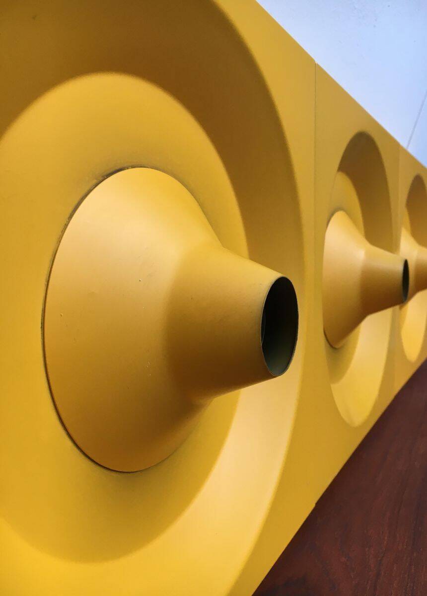 Wall lamp or ceiling light in metal by Klaus Hempel for Kaiser Leuchten, 1970s.