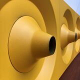 Wall lamp or ceiling light in metal by Klaus Hempel for Kaiser Leuchten, 1970s.