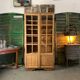 Vitrine vintage petit carreaux en chêne