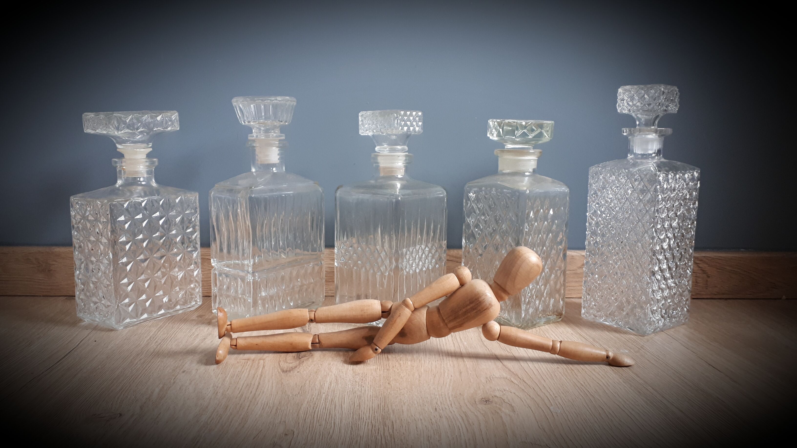 Rectangular whisky carafe