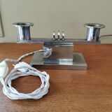 Art deco lamp foot in chrome metal