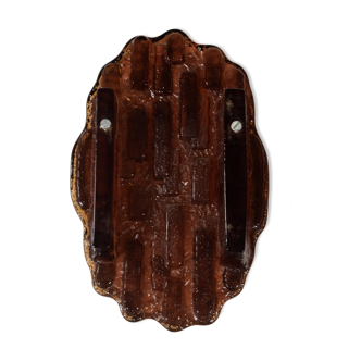 Wall light mounted glass by Vitrika Denmark 1960's