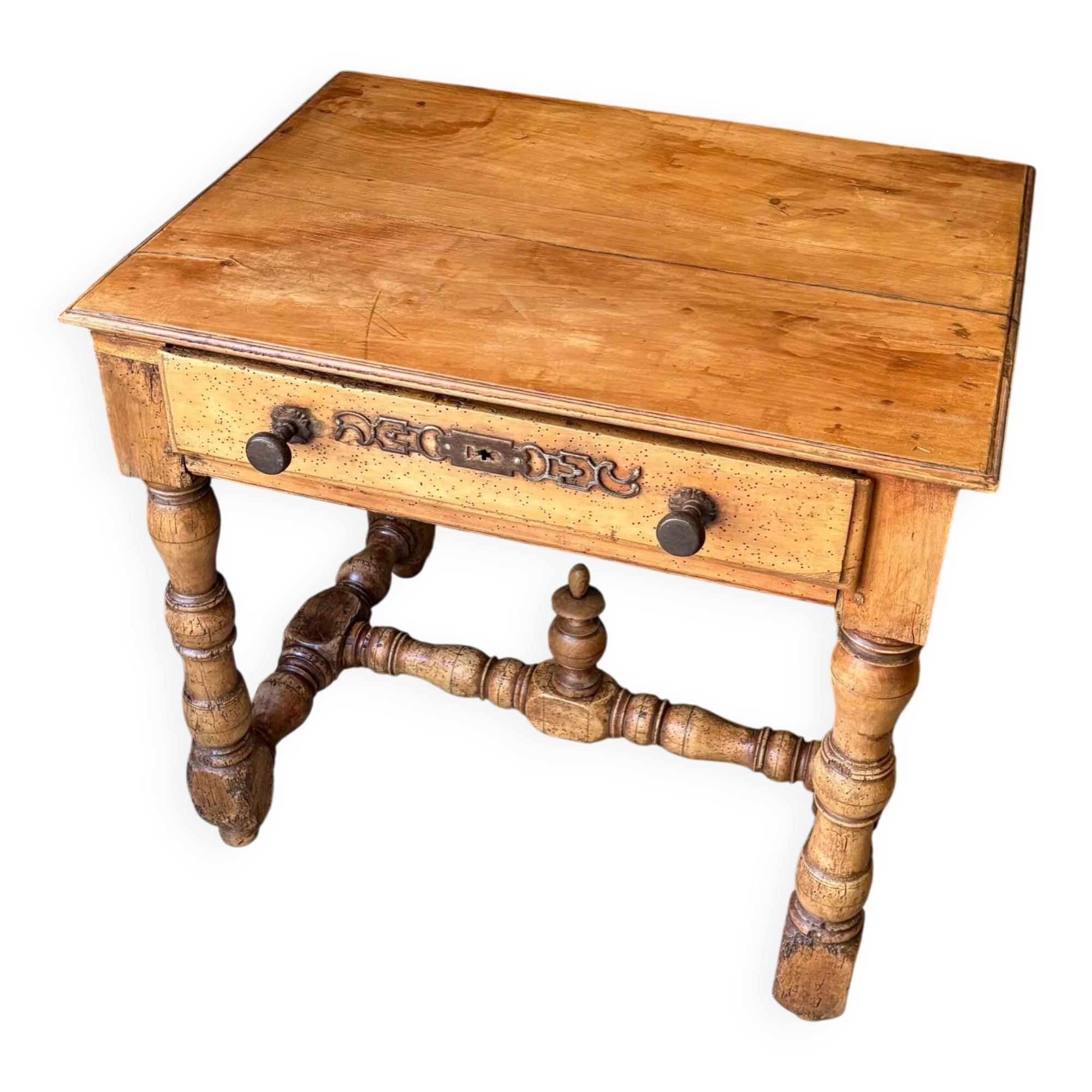 Bureau, table d'appoint 1 tiroir en bois clair