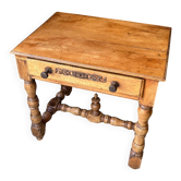 Desk, side table with 1 drawer in light wood