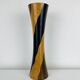 Vase diabolo bois vintage