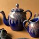 Teapot, milk jug and sugar bowl Lacheny Saint-Amand