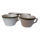Lot 4 tasses Digoin Sarreguemines