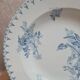 Assiette creuse ancienne Sarreguemines modèle Flore