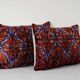 Set of 2 vintage velvet cushion covers 41x61 cm