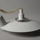 Markslöjd Multi-Layered Pendant Lamp, White Lacquered, 1990s Scandinavian Modern Lighting, Sweden