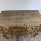 Louis XV style chest of drawers in carved wood