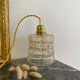 Vintage amber glass suspension globe