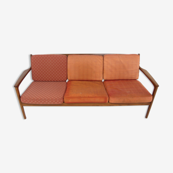 Scandinavian sofa 3 places "USA 75", Folke Ohlsson for DUX, Sweden, 1960