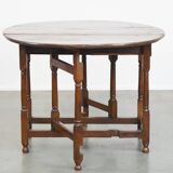 Table à abattants/table pliante ancienne en chêne anglais du 18ème siècle.