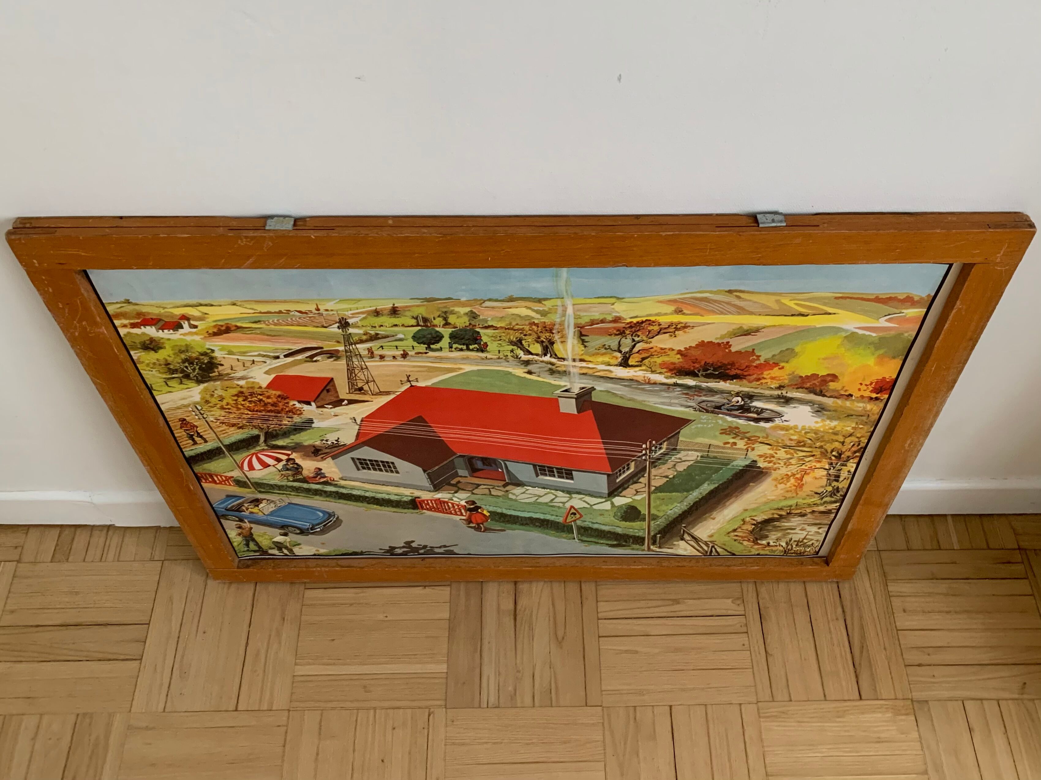 Pedagogical school poster frame