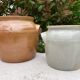 Light grey ceramic jar