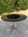 Vintage round table design glass/chrome 90s