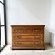 Authentic wooden chest of drawers with 3 drawers