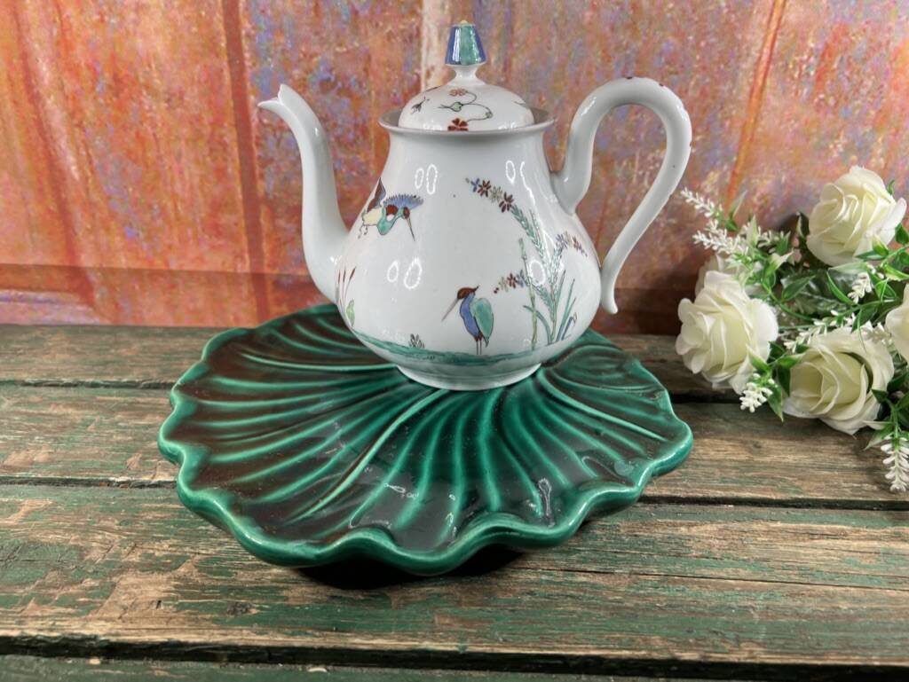 Vintage Vallauris green trivet